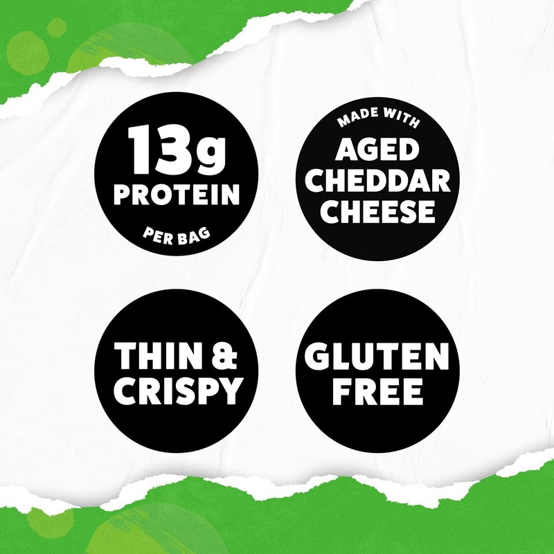 WILDE Protein Chips Spicy Queso, Thin and Crispy High Protein Snacks, Keto Fr... gallery