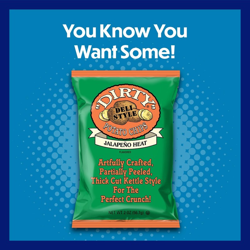 Dirty Chips Jalapeno Heat, 2Ounce Pack of 25 gallery