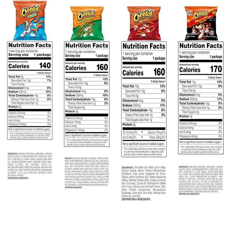 Cheetos Cheese Snacks – 40 Assorted Pack