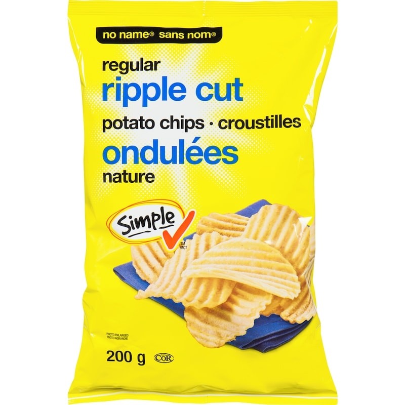2-Pack No Name Regular Ripple Cut Potato Chips
