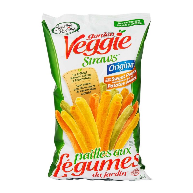 Sensible Portions Veggie Straws, Original Flavor, 475g/16.6 oz. Bag