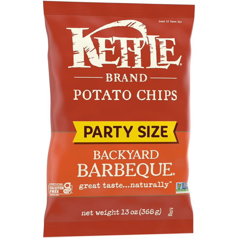 Potato Chips, Backyard Barbeque Kettle Chips, Party Size, 13 Oz gallery