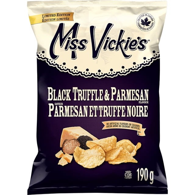 Miss Vickies Black Truffle & Parmesan Potato Chips 190 g
