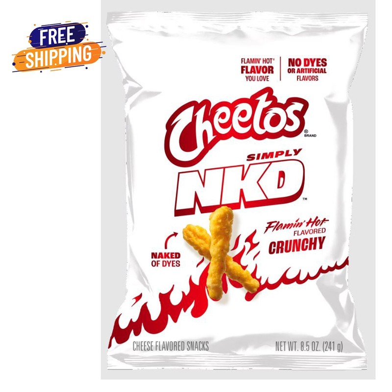Cheetos Simply NKD Crunchy Flamin’ Hot Cheese Snacks 8.5 oz