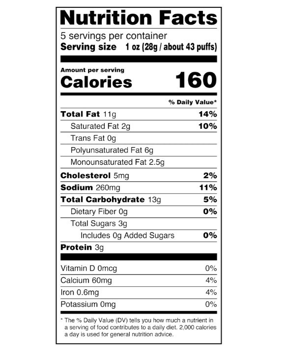 Great Value Baked White Cheddar Snack Puff Corn 5 oz Bag - 5 BAGS gallery
