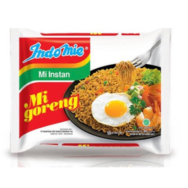 Indomie Mi Goreng - Fried Instant Noodles, 80g Indonesian