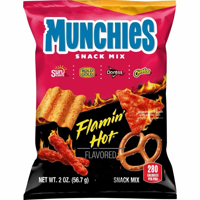 Munchies Flamin' Hot Snack Mix (8 count) 2 oz