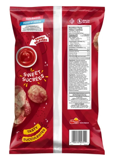 Lay's Ketchup Flavored Potato Chips, 235g gallery