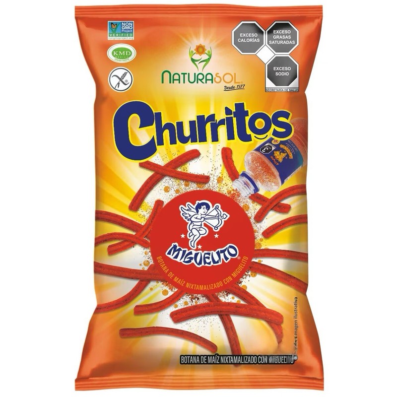 5X CHURRITOS CON MIGUELITO – SABRITAS MEXICANAS NATURASOL (5 Paq. de 55g C/U)