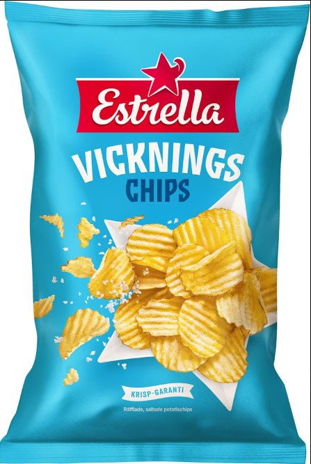 Estrella Vickningschips 275g – The Ultimate Dipping Delight!