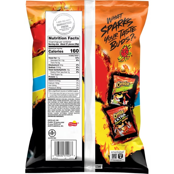 Cheetos Crunchy Cheese Flavored Snacks Flamin Hot Party Size 15 oz Bag gallery