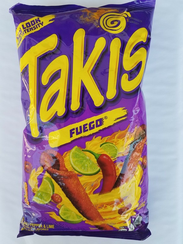 Takis Fuego New Look Same Intensity Tortilla Chips Hot Chili Pepper & Lime 9.9 o gallery