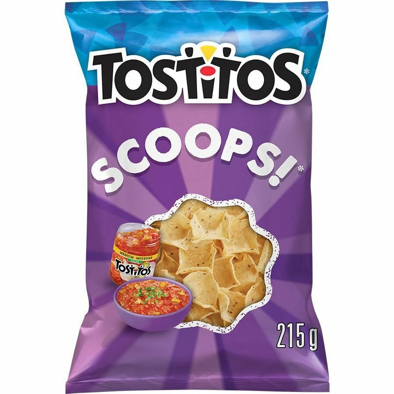 10 Bags of Tostitos Scoops Tortilla Corn Chips 215g Each - Free Shipping