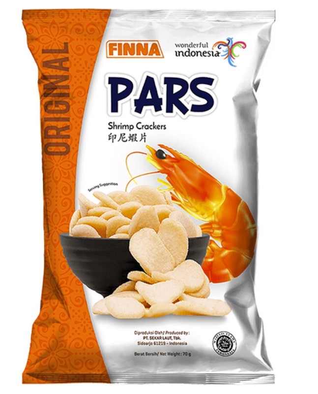 Gourmet Food: Shrimp Chips Finna PARS Shrimp Crackers 70 g, Ships Daily