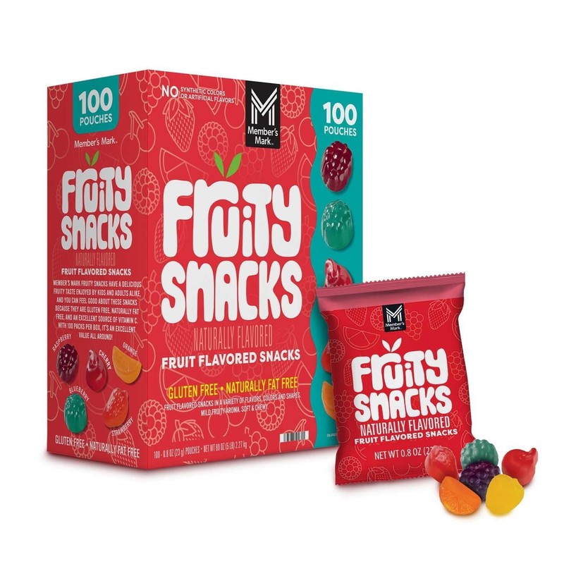 Member's Mark Fruity Snacks, 0.8 Ounce (Pack of 100)