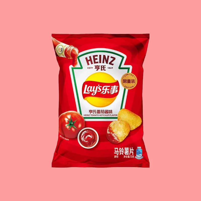 Lay’s Heinz Ketchup Colab 2.47oz (China) Exotic Snacks