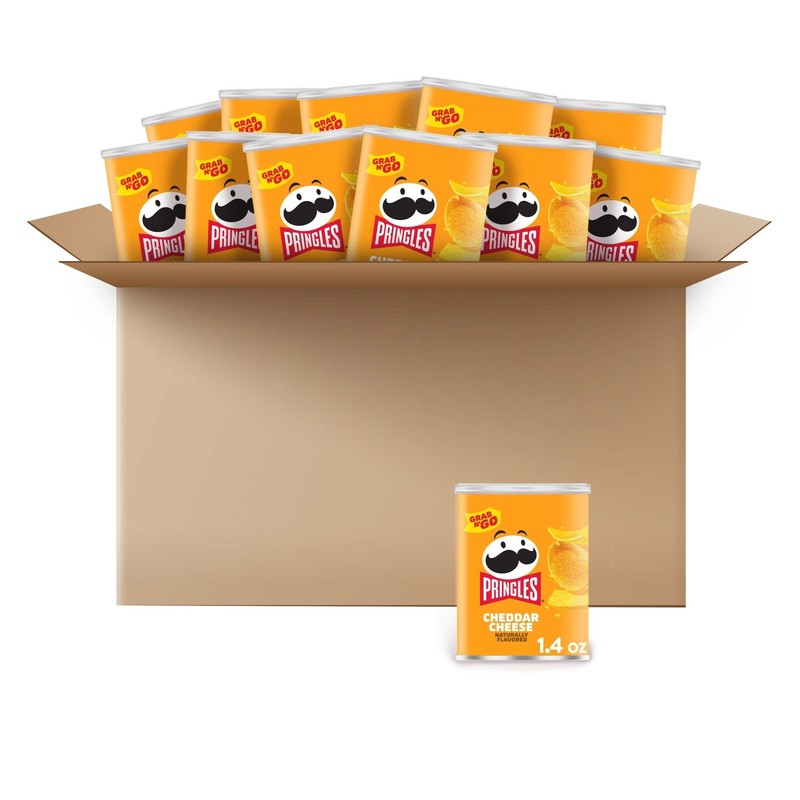 Pringles Cheddar Cheese Potato Crisps Chips ( 1.4 Ounce, 12 Count )