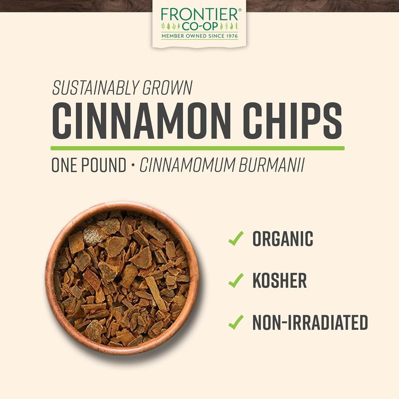 Organic Cinnamon Chips 1lb - Aromatic Indonesian Spice for Culinary Delights gallery