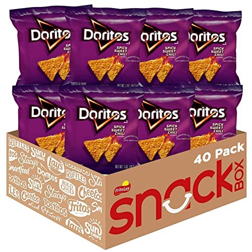 Doritos Spicy Sweet Chili Tortilla Chips 40 Count Pack of 1 Ounce Bags