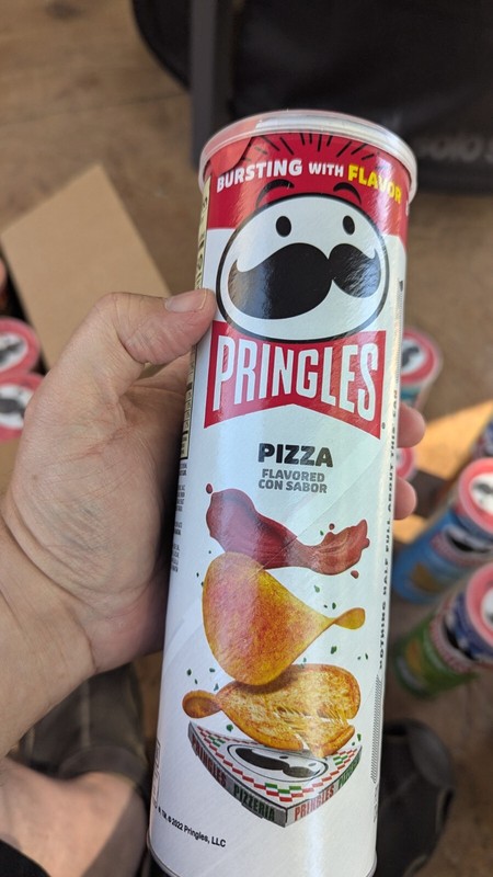 Pringles Pizza Potato Chips 5.5 OZ Limited Factory Sealed Empty Can