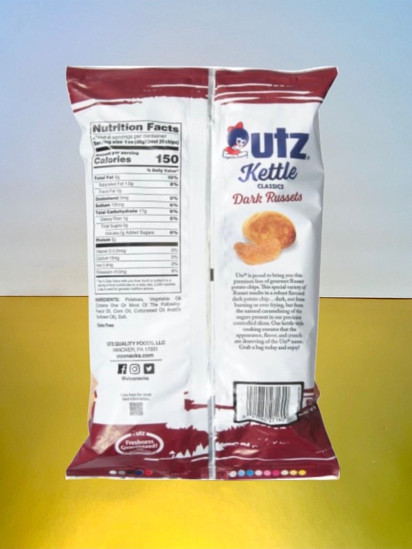 〽️ New Exclusive UTZ Kettle Dark Russets Brown Potato Chips 7.75 oz gallery