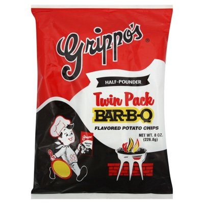 Grippos BBQ Potato Chips Twin Pack 8oz Bags 6ct – Free Shipping!