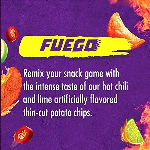 8oz Bag TAKIS CHIPPZ Hot Chili Pepper & Lime FUEGO Thin-Cut Crispy Potato Chips gallery