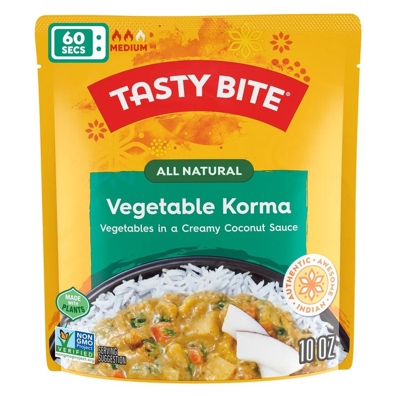 Tasty Bite Vegetable Korma, 10 Ounce, Pack of 6, Ready to Eat, Microwavable E... gallery
