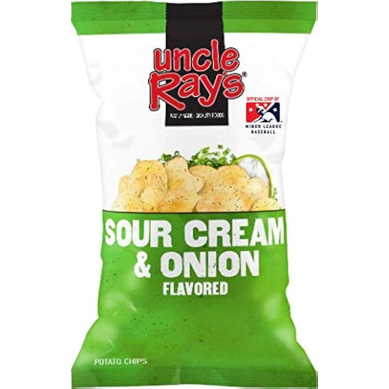 6x Bags Uncle Ray’s Sour Cream & Onion Potato Chips | 3oz | Fast Shipping