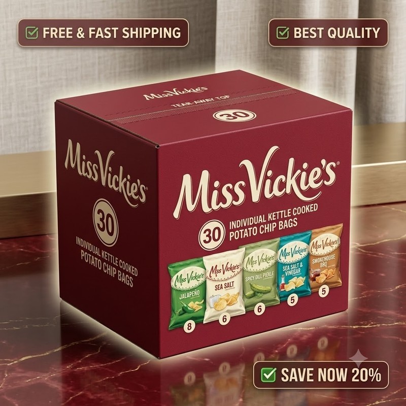 Miss Vickie's Kettle Cooked Potato Chips Variety Pack 30 pack. FREE SHIPPING gallery