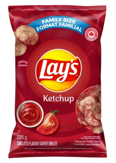 Lay's Ketchup Flavored Potato Chips, 235g gallery