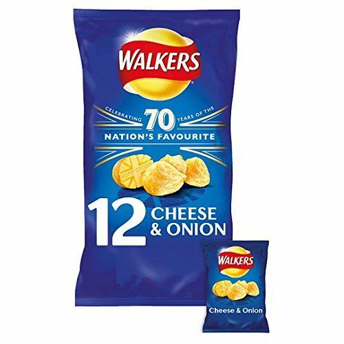 Walkers Cheese and Onion Crisps 12 Pack