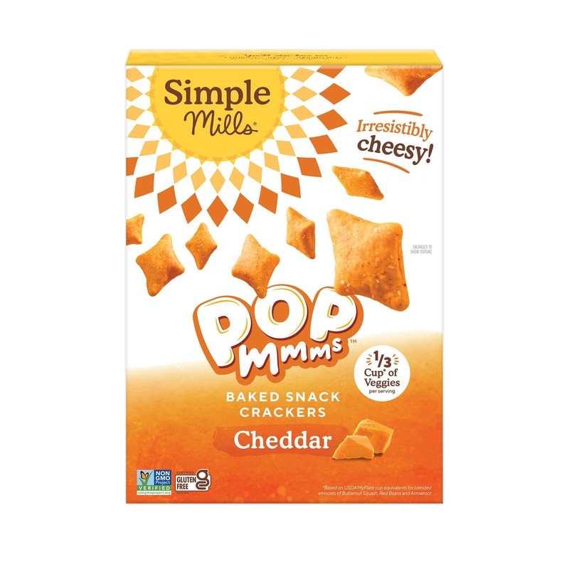 Cheddar Pop Mmms Simple Mills Gluten Free 4 oz