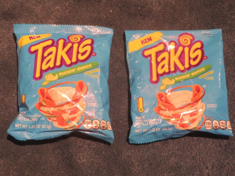 (2) Bag Lot Takis Buckin’ Ranch Non-Spicy Tortilla Chips 3.25 Oz Each