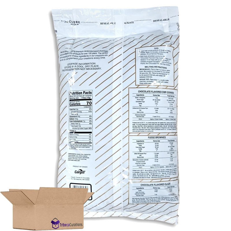 Ambrosia Chocolate Flavored Chips Bulk Value Pack | 10 Pound Bag (4000 Count) gallery