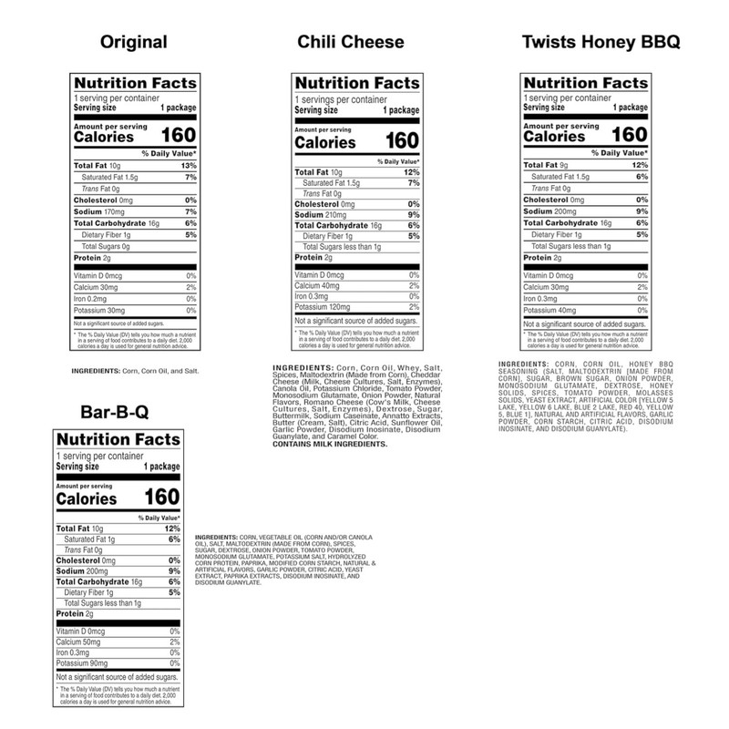 Fritos Corn Chips Variety Pack, 40 Count