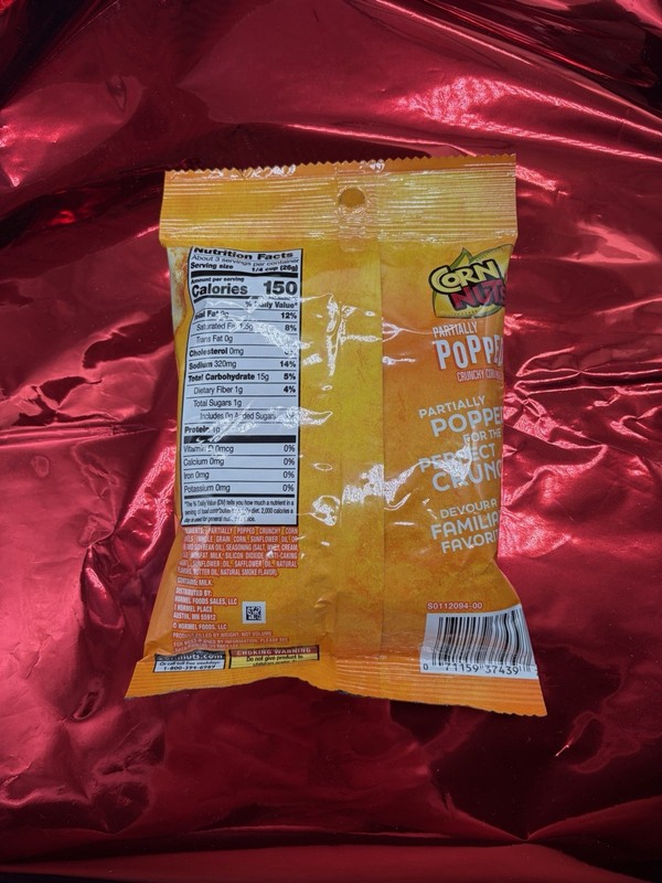 11– 3oz Sealed Bags of Movie Theater Butter Corn Nuts Snacks, Partially Popped gallery