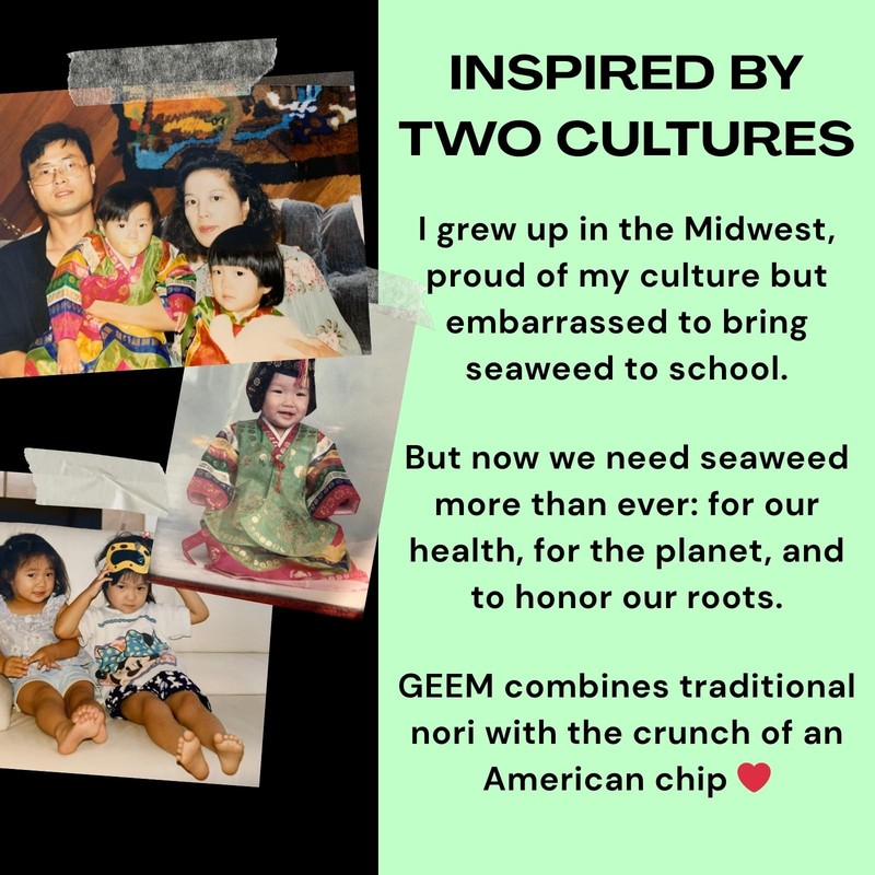 GEEM Seaweed Chips – Korean Seaweed Snacks with Crunchy Brown Rice & Sesame S... gallery