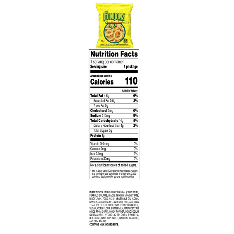 Funyuns Onion Flavored Rings, Original, Gluten Free, 0.75 Ounce Pack of 40 gallery