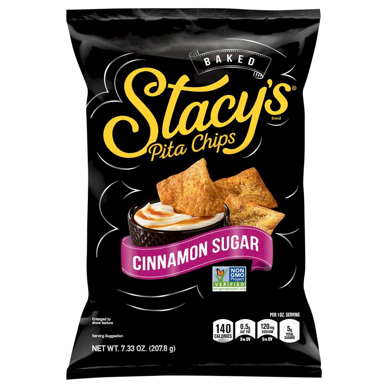 Stacy’s Pita Chip Pita Large Cinnamon Sugar 7.33 oz (Pack of 12)