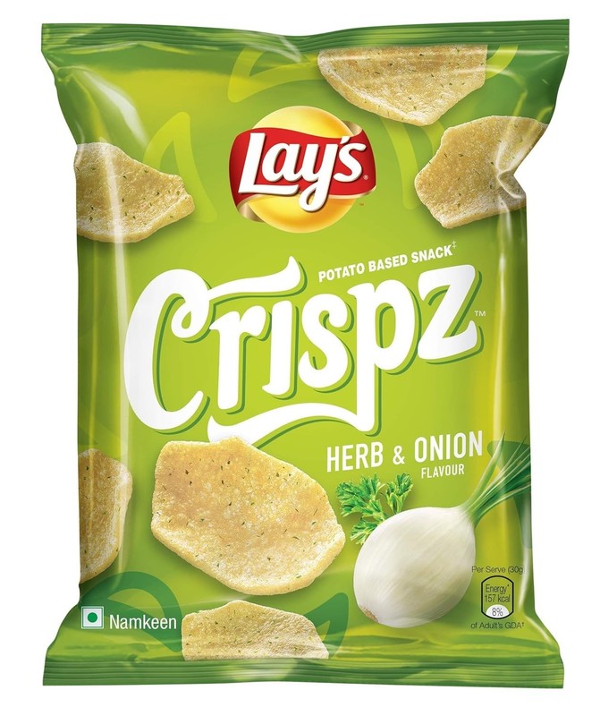 Lay’s Crispz Herb & Onion Potato Chips 46g (Pack of 3) Free Delivery 7 to 10 day