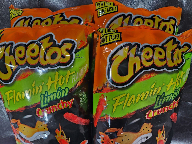 NEW LOOK, SAME TASTE 4 CHEETOS FLAMING'HOT LIMON CRUNCHY 8 1/2 OZ EACH 09/2024 gallery