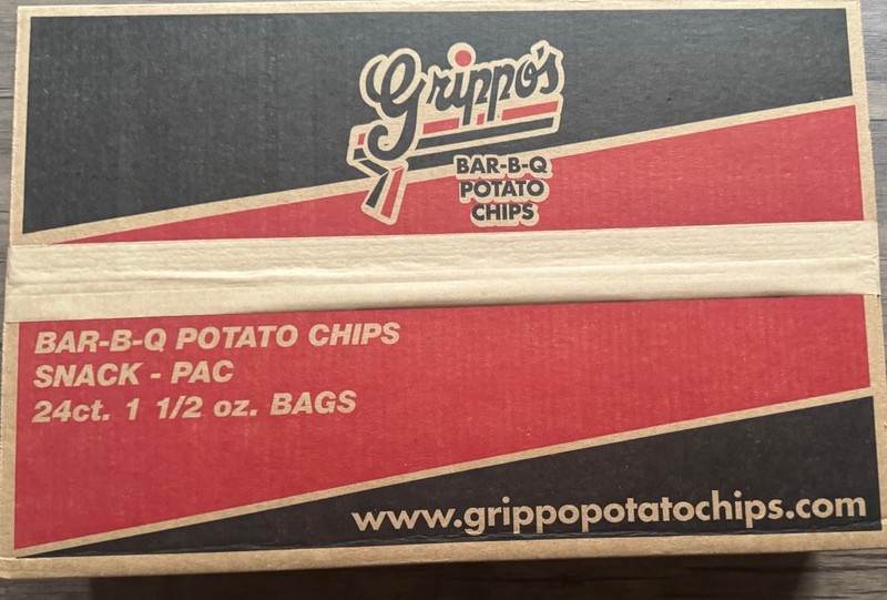 Grippo’s BBQ Potato Chips 1.5 Oz Bags 24Ct Box