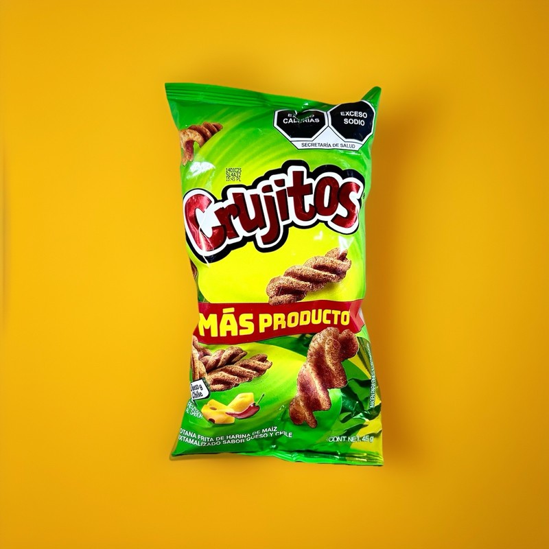 5-Pack Mexican Chips Crujitos/ Turbos / Swirls Chesse Flavored (45 Grams)