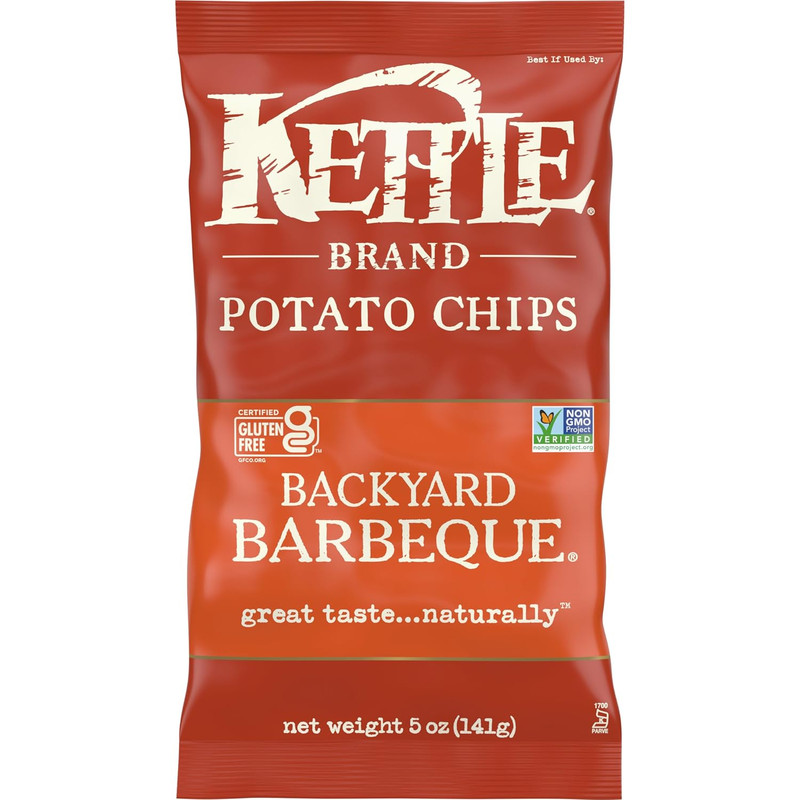 Kettle Brand Backyard Barbeque Kettle Potato Chips, Gluten-Free, Non-Gmo, 7.5 Oz
