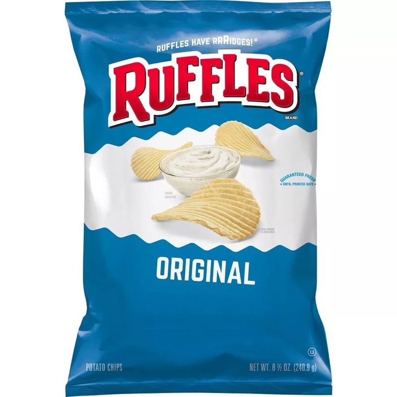 Ruffles Original Ridged Potato Chips Frito Lay 8.5 oz