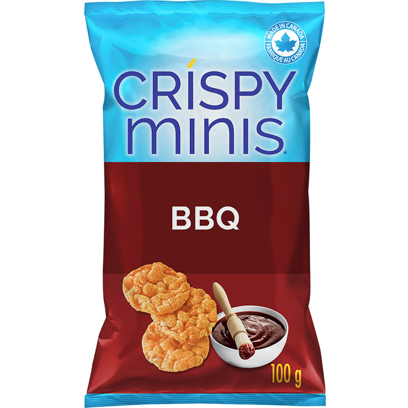 4-Pack Quaker Crispy Minis BBQ flavour brown rice chips