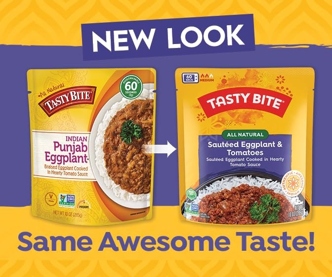 Tasty Bite Punjab Eggplant, 10 Ounce, Pack of 6, Ready to Eat, Microwavable E... gallery