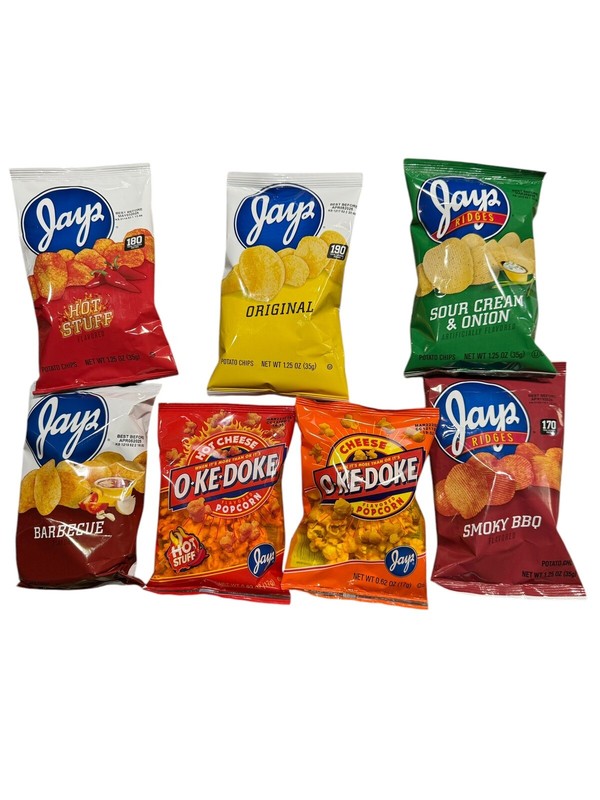Jays Potato Chips Variety 7 Pack 1.25 oz Bags