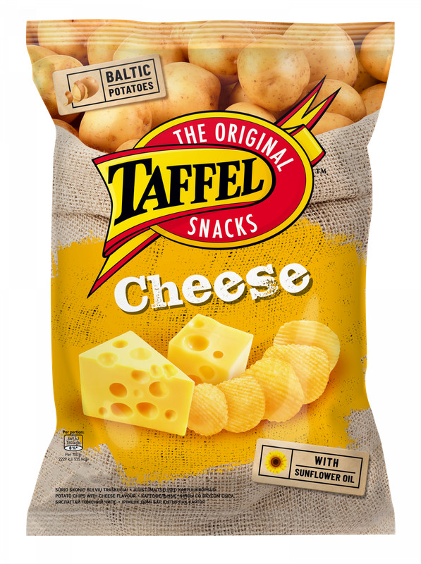 4 x TAFFEL Cheese Flavor Potato Chips European Snacks 130g 4.6oz gallery